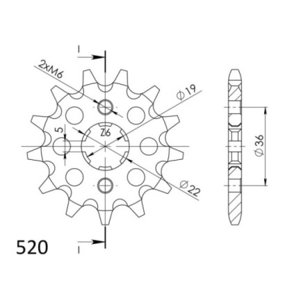 Supersprox Front sprocket 1352.14