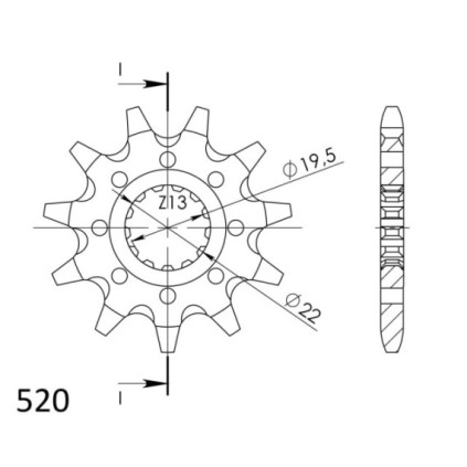 Supersprox Front sprocket 1439.13