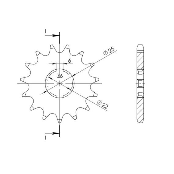 Supersprox Front sprocket 251.15