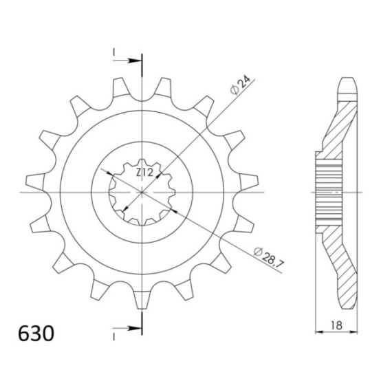 Supersprox Front sprocket 523.15