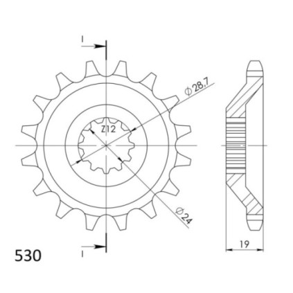 Supersprox Front sprocket 527.17