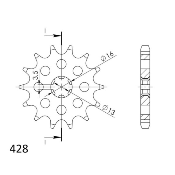 Supersprox Front sprocket 542.13