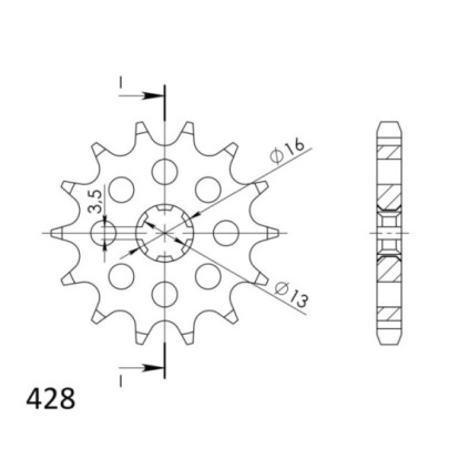 Supersprox Front sprocket 542.14