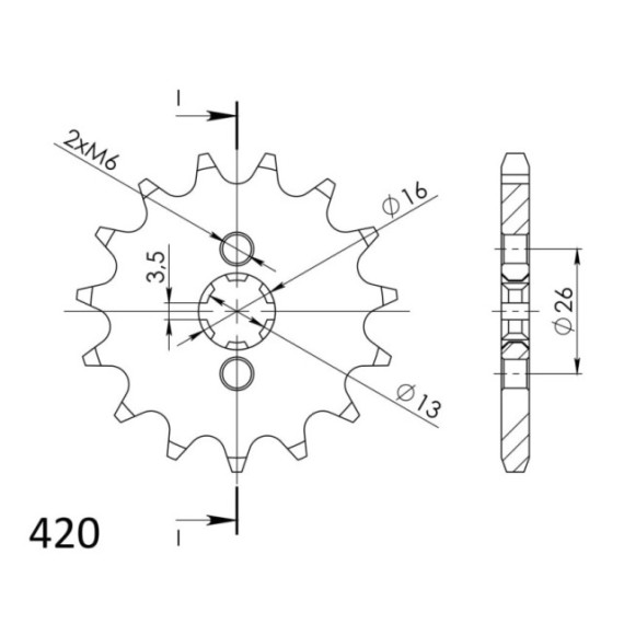 Supersprox Front sprocket 562.10