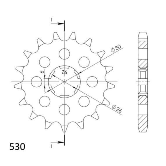 Supersprox Front sprocket 568.16