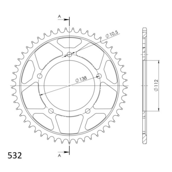 Supersprox Rear sprocket 1873.48