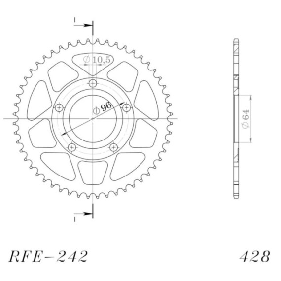 Supersprox / JT Rear sprocket 242.53