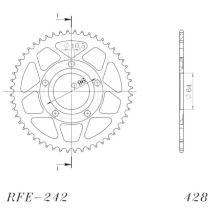 Supersprox / JT Rear sprocket 242.53