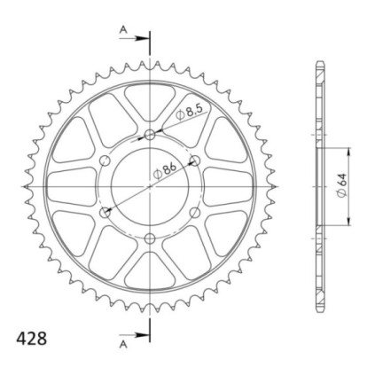 Supersprox Rear sprocket 471.50