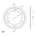 Supersprox Rear sprocket 817.46