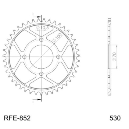 Supersprox / JT Rear sprocket 852.41