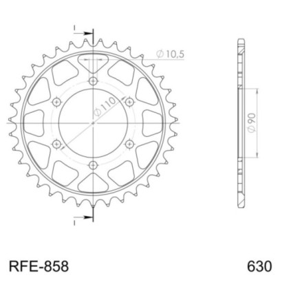 Supersprox / JT Rear sprocket 858.35