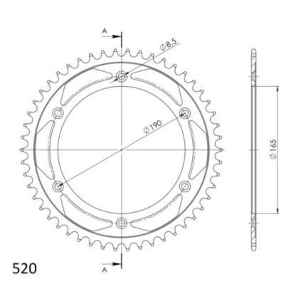 Supersprox Rear sprocket 896.50