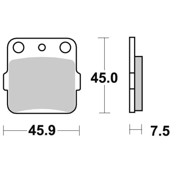 Sbs Brakepads Carbon Silver