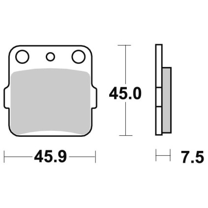 Sbs Brakepads Carbon Silver