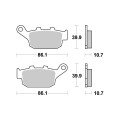   Sbs Brakepads Carbon Tech rear