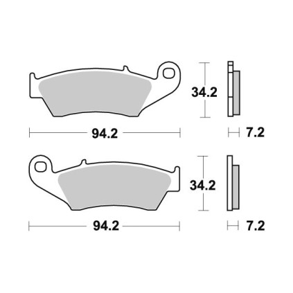   Sbs Brakepads Carbon Silver