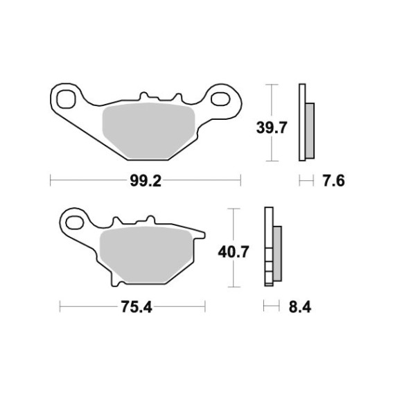   Sbs Brakepads Carbon Silver