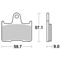   Sbs Brakepads Carbon Tech rear