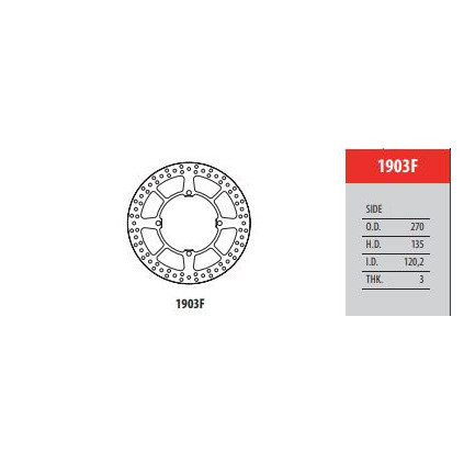 GOLDFREN Brakedisc Front Sherco 06- 125-510