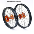 REX WHEELS 18-2,15 KTM ALL SX-F 13-.. BLACK RIM/ORANGE HUB 25MM