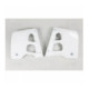 UFO Radiator covers CR125 91-92,CR250 90-91 White 041