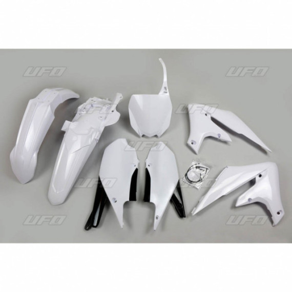 UFO Plastic kit 5-parts White 046 YZ250F 19-, YZ450F 18-