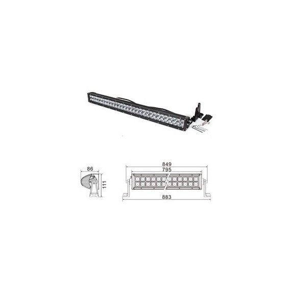 Kinwons Led Bar 10-32V 180W