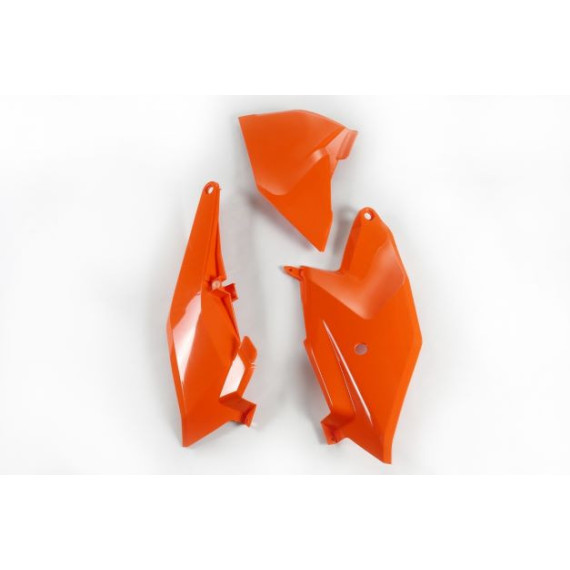 UFO Side number plates + left airbox cover KTM SX85 18-Orange 127