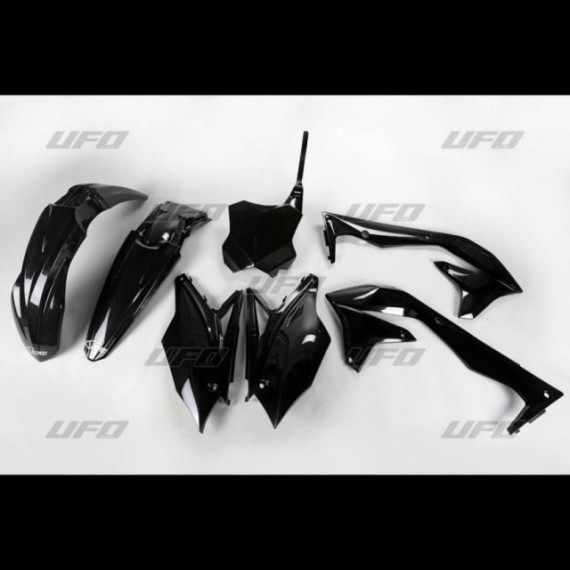 UFO Plastic kit 5-parts  KX450F 2018- Black 001