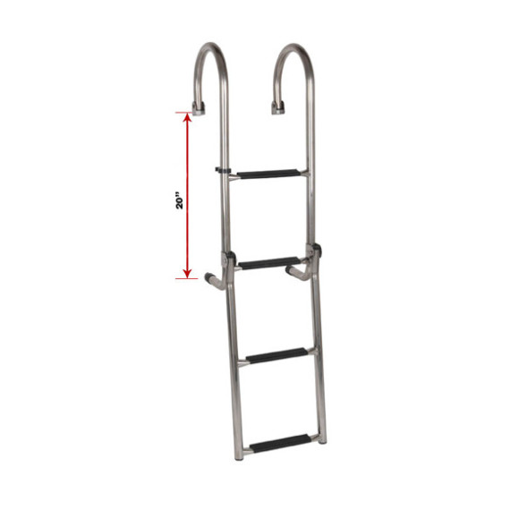 OS LADDER S/S 4 STEP (GUNWALE)