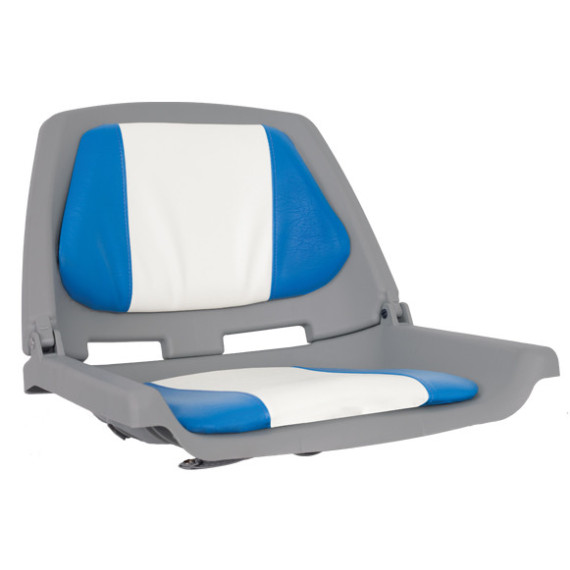 OS FISHERMANS SEAT FOLDING PADDED  BLUE/WHITE