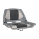 OS FISHERMANS SEAT FOLDING PADDED GREY/CHARCOAL