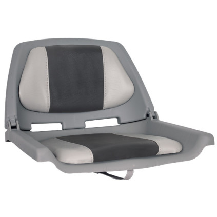 OS FISHERMANS SEAT FOLDING PADDED GREY/CHARCOAL