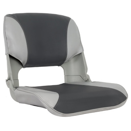 OS SKIPPER SEAT FOLDING UPHOLSTERED GREY/CHARCOAL