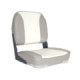 OS DELUXE FOLD DOWN SEAT UPHOLSTERED GREY/WHITE