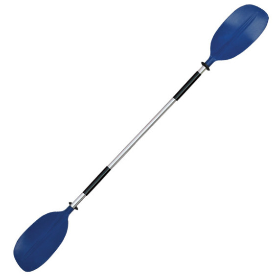 OS KAYAK PADDLE 2 PCE - ASYMMETRIC BLADES 2170mm BLUE