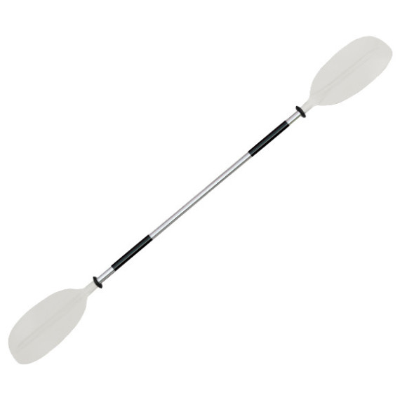 OS KAYAK PADDLE 1 PCE - ASYMMETRIC BLADES 2170mm WHITE