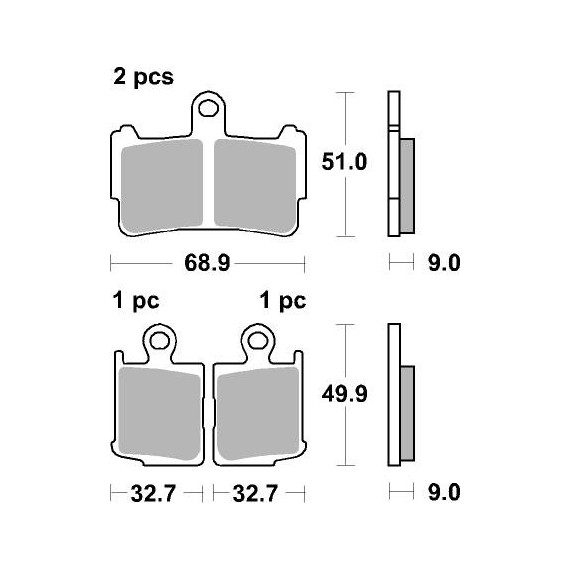 Sbs Brakepads Evo Sinter