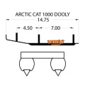 "Woodys Dooly Arctic Cat Trail Runners 6"" 1pc/pack"