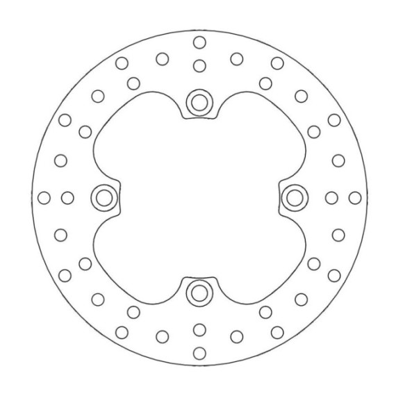 Moto-Master Brakedisc rear Honda: XR 250-400-600-650L, TRX 400 EX