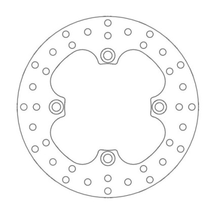 Moto-Master Brakedisc rear Honda: XR 250-400-600-650L, TRX 400 EX