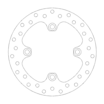 Moto-Master Flame Brakedisc rear Yamaha YFM 700 Grizzly