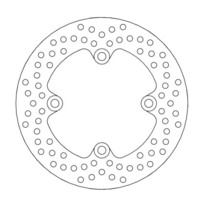 Moto-Master Halo Brakedisc rear Kawasaki: ZX6R/RR/636 Ninja, ER6F/N, Versys, Z75