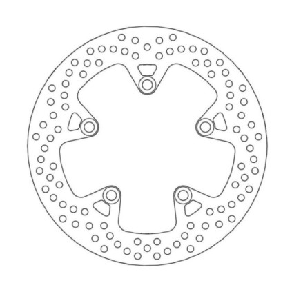 Moto-Master Halo Brakedisc rear Yamaha: FZ1, FZ6, MT-03, XJ6