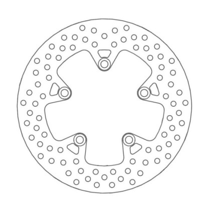 Moto-Master Halo Brakedisc rear Kawasaki: ZRX 1100-1200