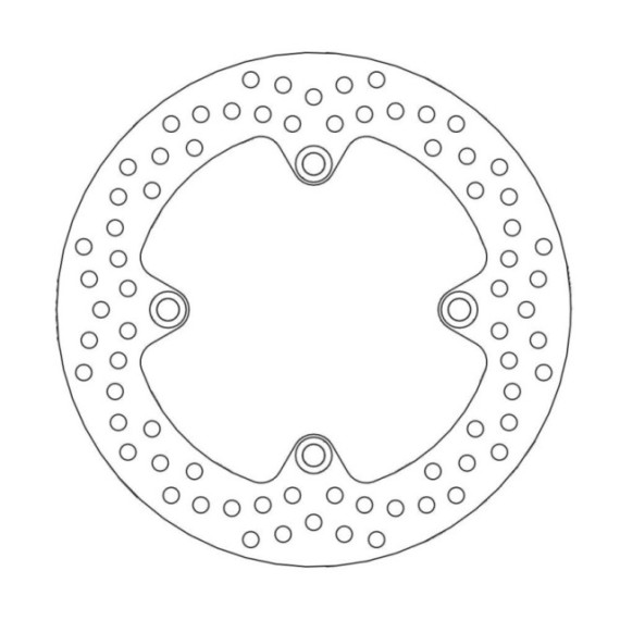 Moto-Master Halo Brakedisc rear Honda: CBF500/ABS, CBF600N/S/ABS, Hornet 600, CB