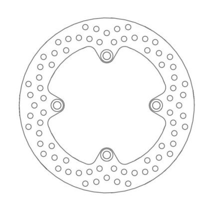 Moto-Master Halo Brakedisc rear Honda: CBF500/ABS, CBF600N/S/ABS, Hornet 600, CB