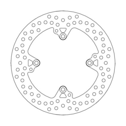 Moto-Master Halo Brakedisc rear Ducati: 848, S4R, Monster S2R, Hypermotard, Mons