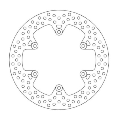 Moto-Master Halo Brakedisc rear Yamaha: SR125, RD350/500LC, XJ600/900 FZ750, FZX